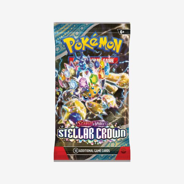 Pokemon Stellar Crown Sealed Booster Pack x1 (Trading Cards)