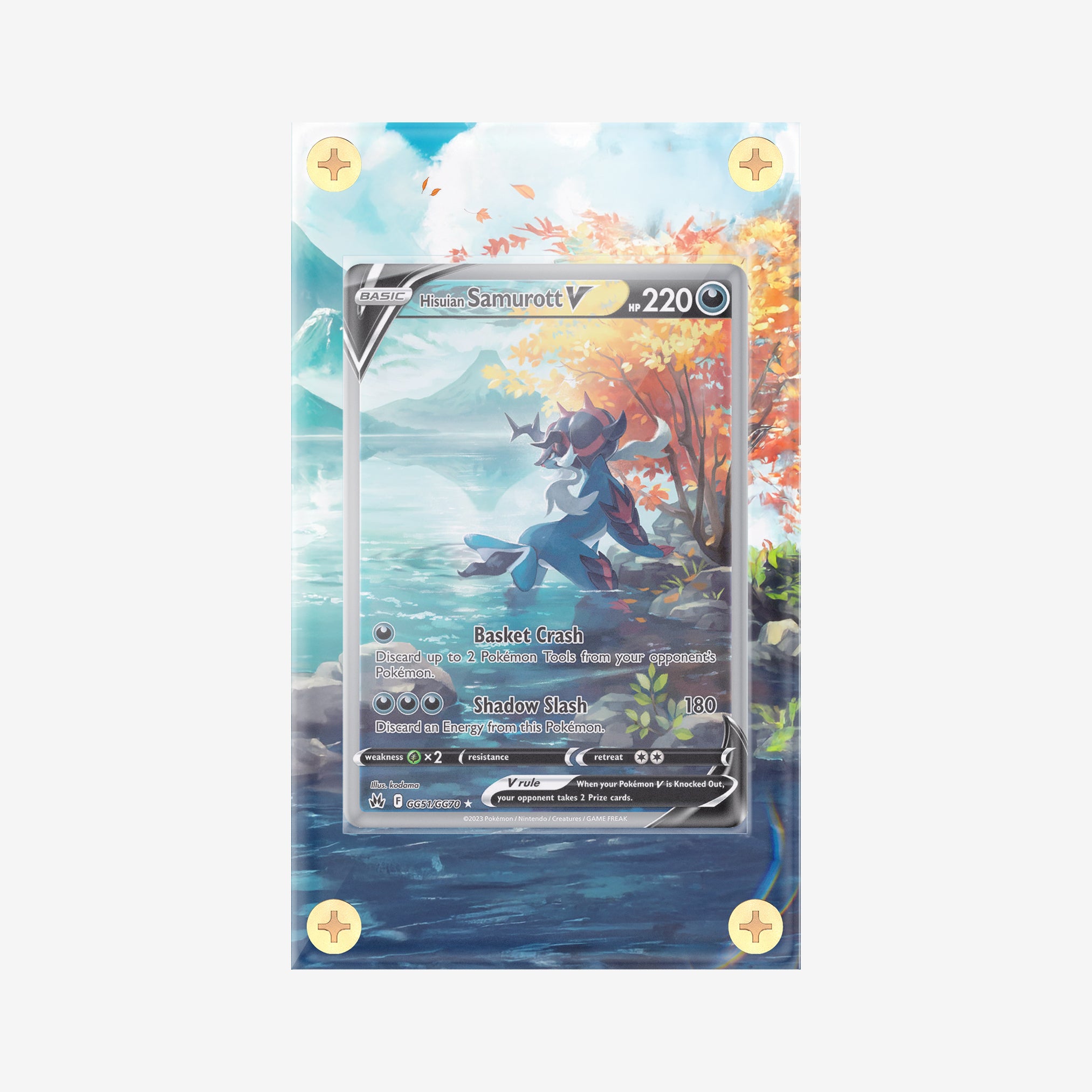Hisuian Samurott #GG51/GG70 : Crown Zenith - Pokemon Infinity Frames