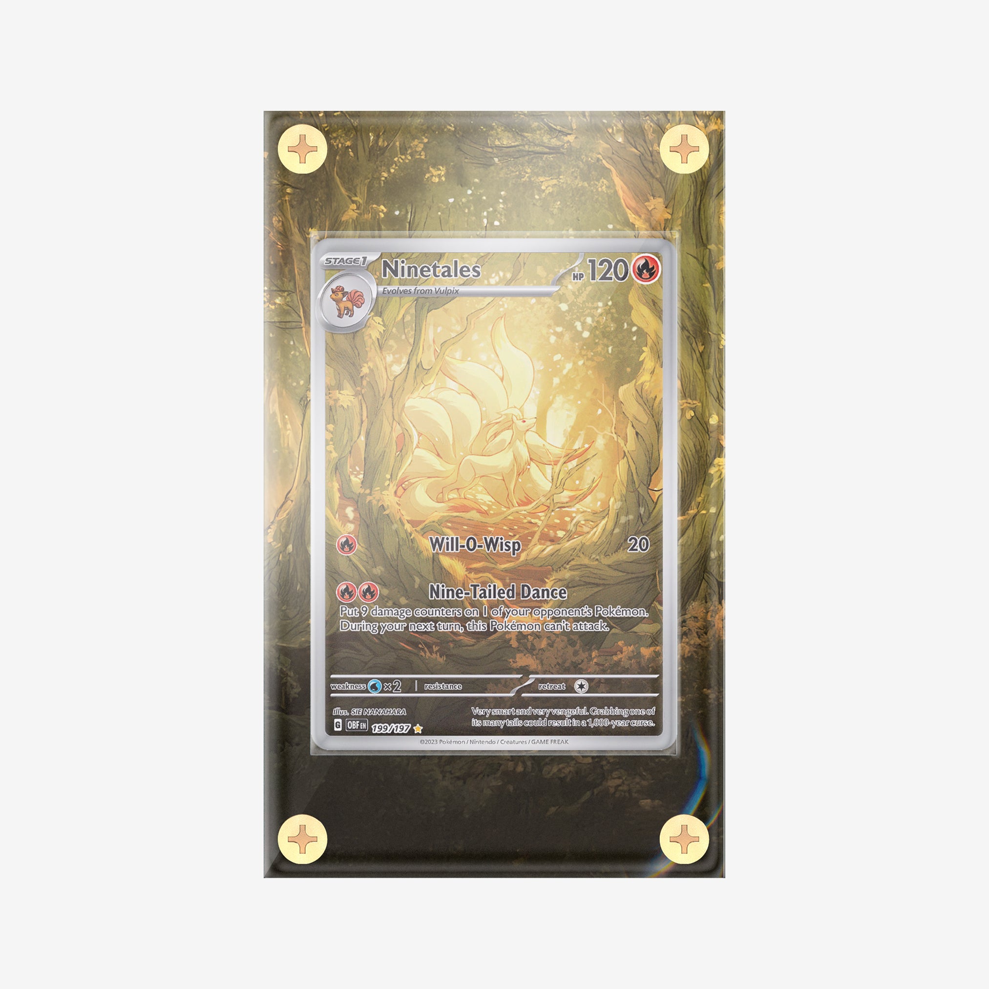 Ninetails #199/197 : Obsidian Flames - Pokemon Infinity Frames