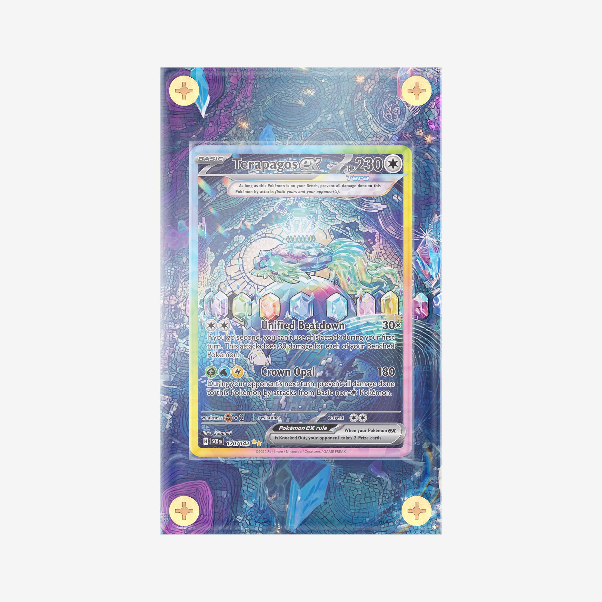 Terapagos Ex #170/142 : Stellar Crown - Pokemon Infinity Frames