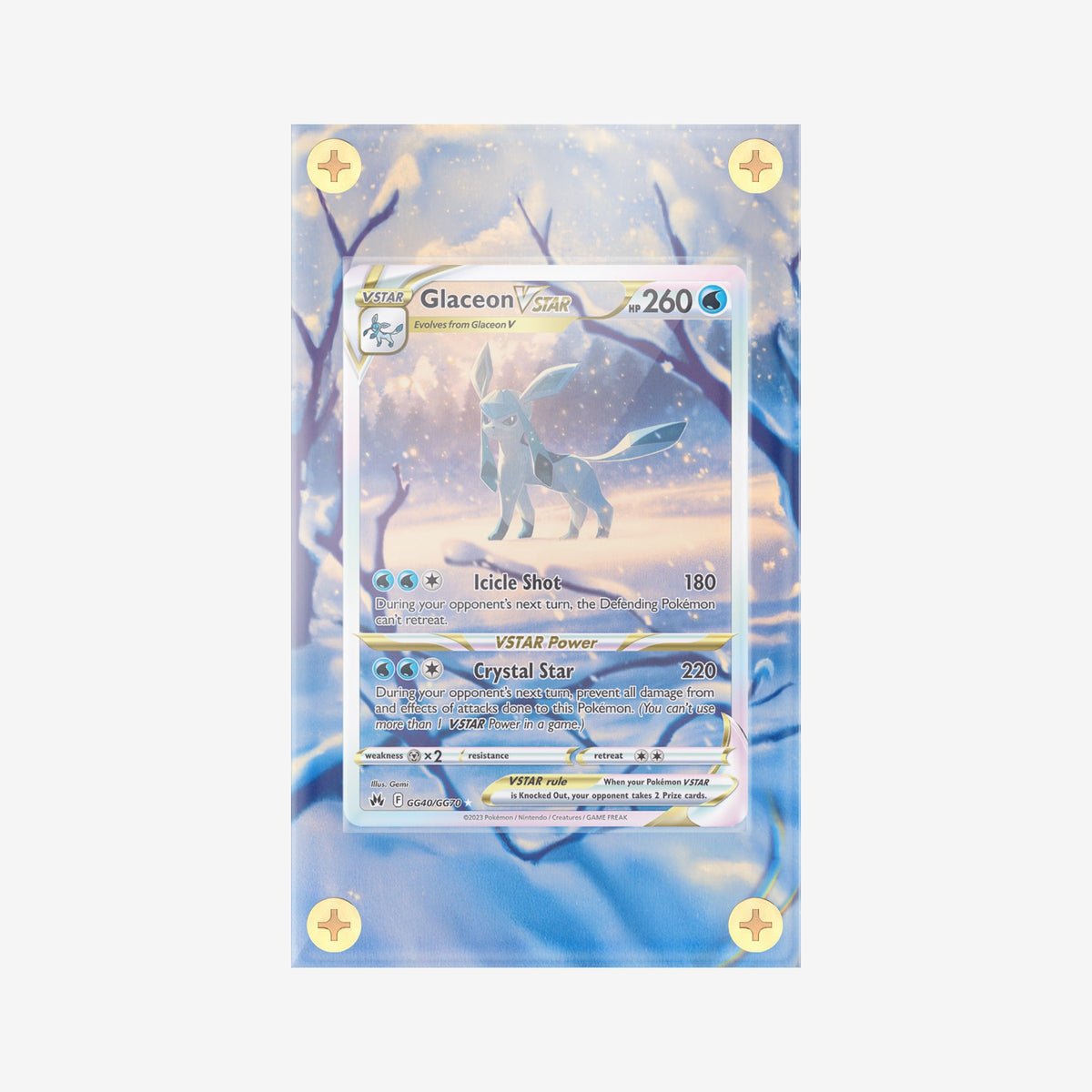 Glaceon VSTAR #GG40/GG70 : Crown Zenith - Pokemon Infinity Frames