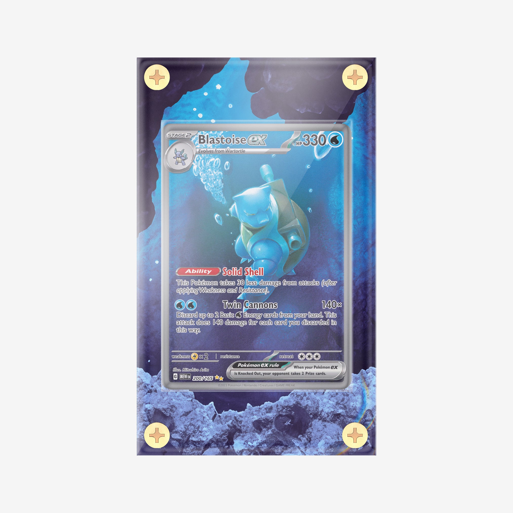 Blastoise #200/165 : 151 - Pokemon Infinity Frames