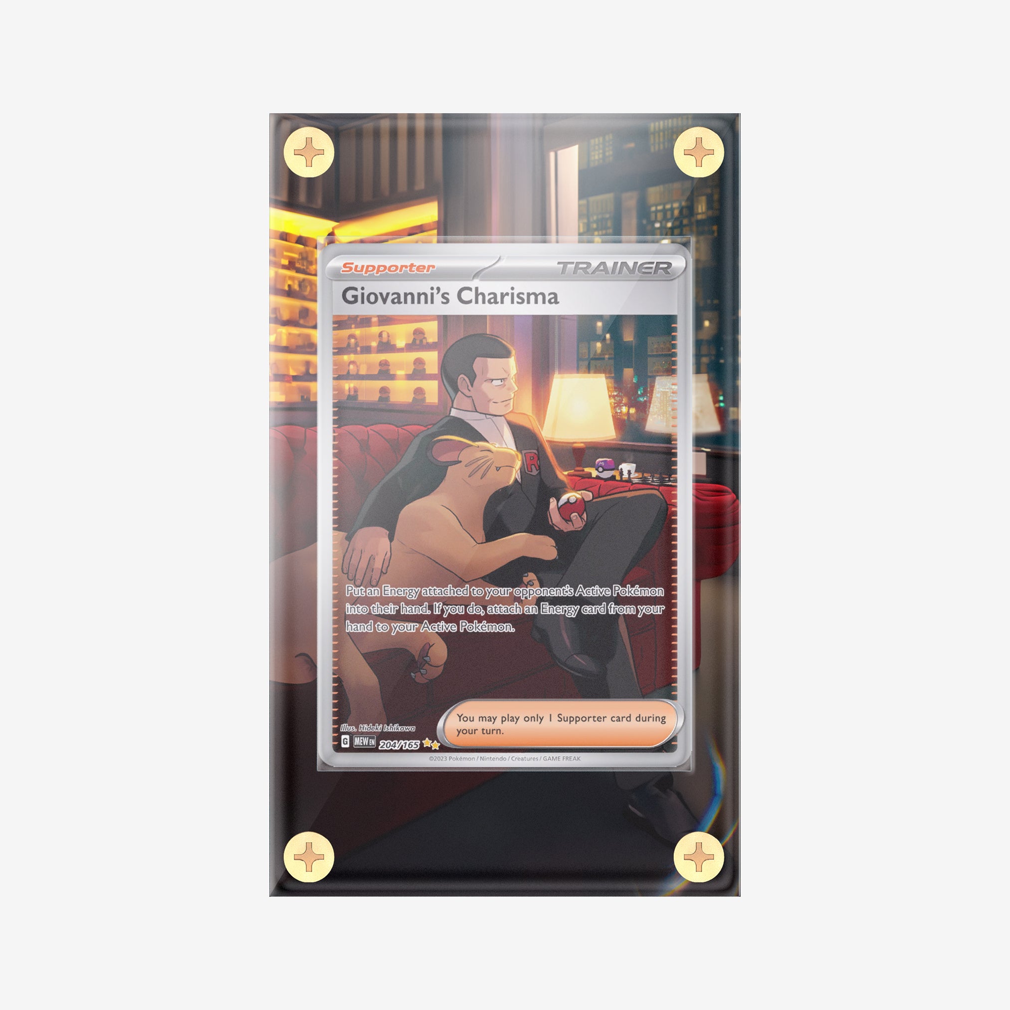 Giovanni #204/165 : 151 - Pokemon Infinity Frames