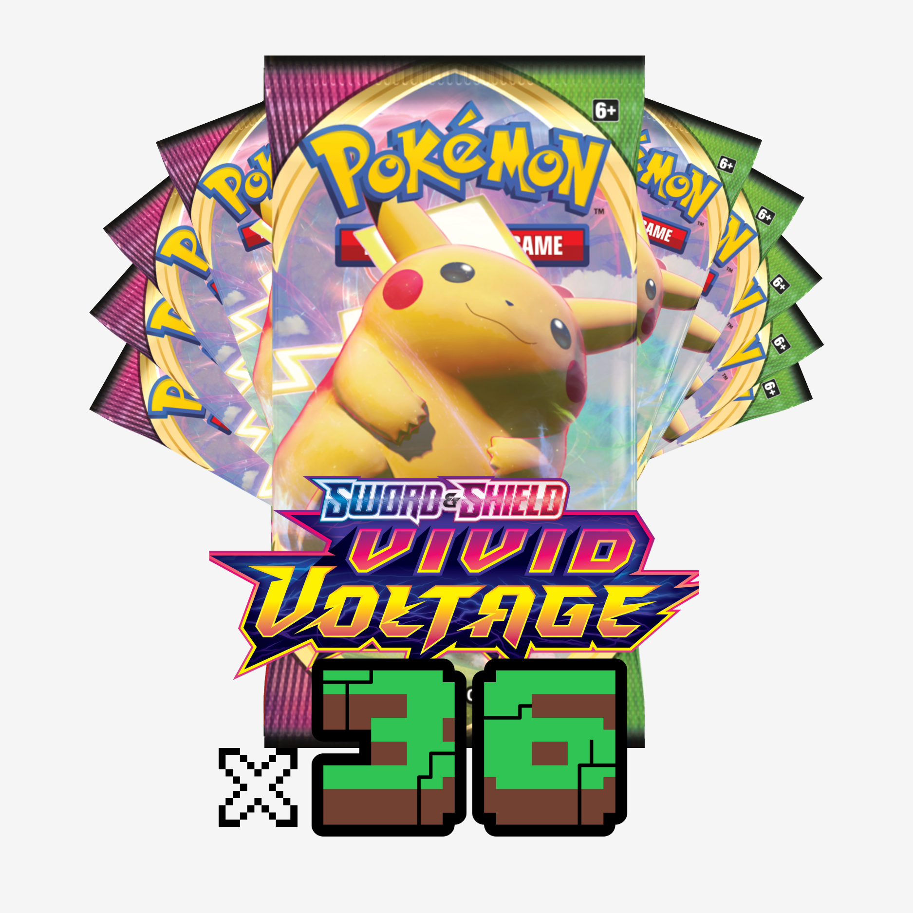 English Pokemon Vivid Voltage Booster Pack - English (x36)