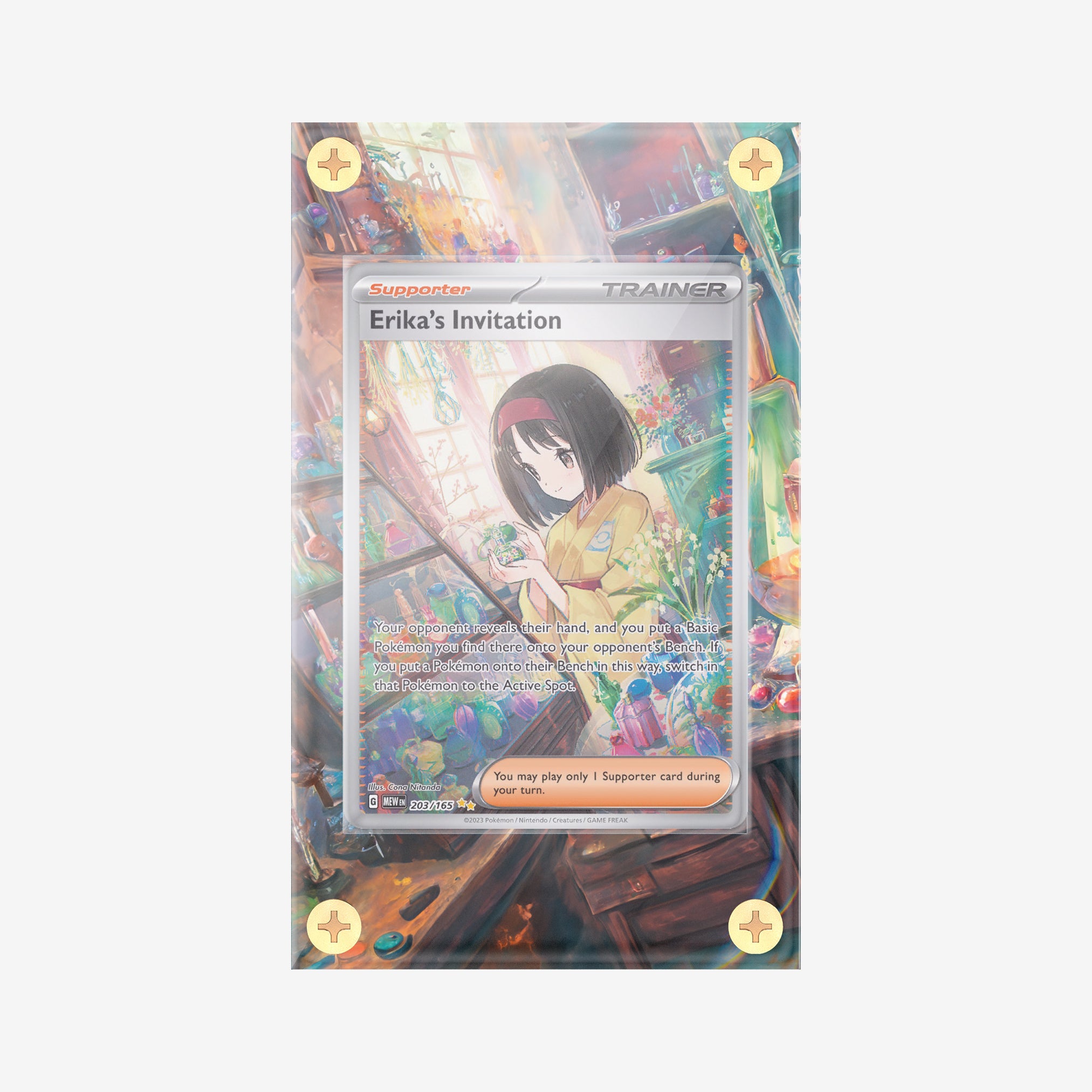 Erika's Invitation #203/165 : 151 - Pokemon Infinity Frames