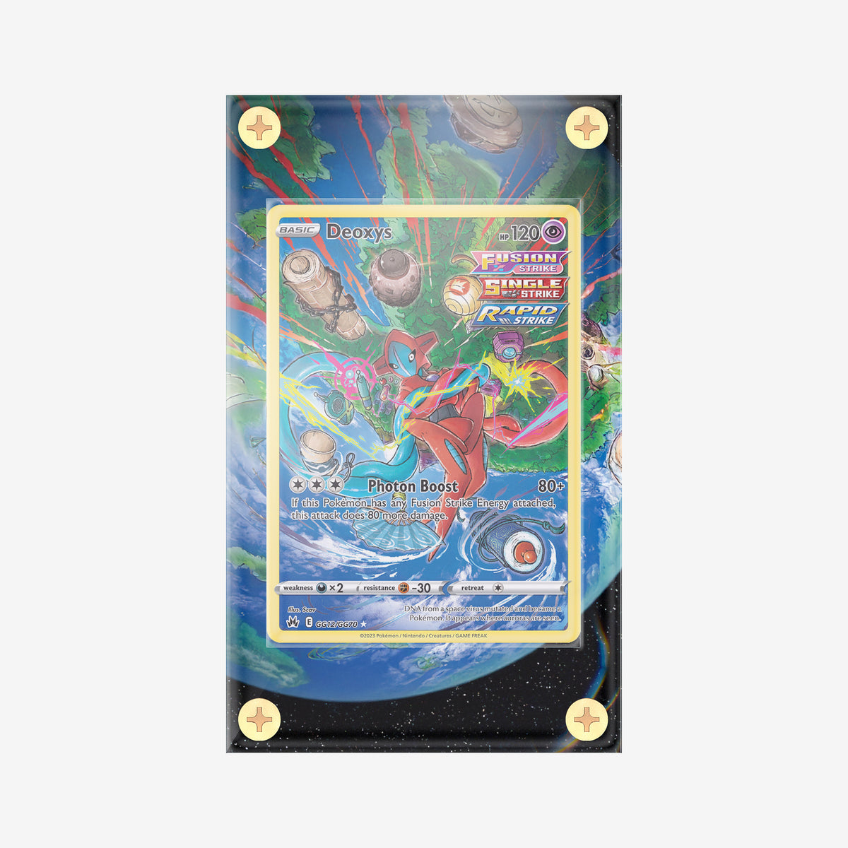 Pokémon TCG Deoxys GG12/GG70 Crown Zenith Full Art Ultra Rare Holo 3