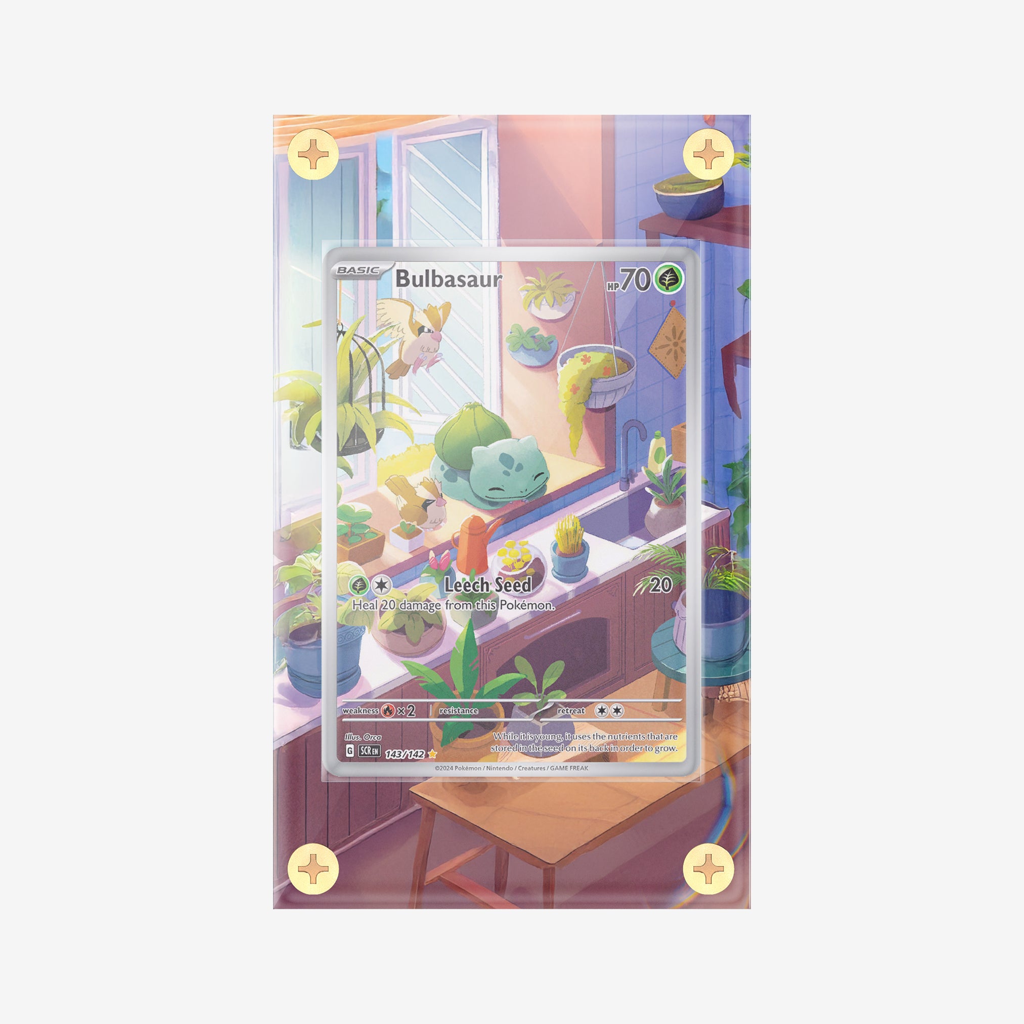 Bulbasaur #143/142 : Stellar Crown - Pokemon Infinity Frames