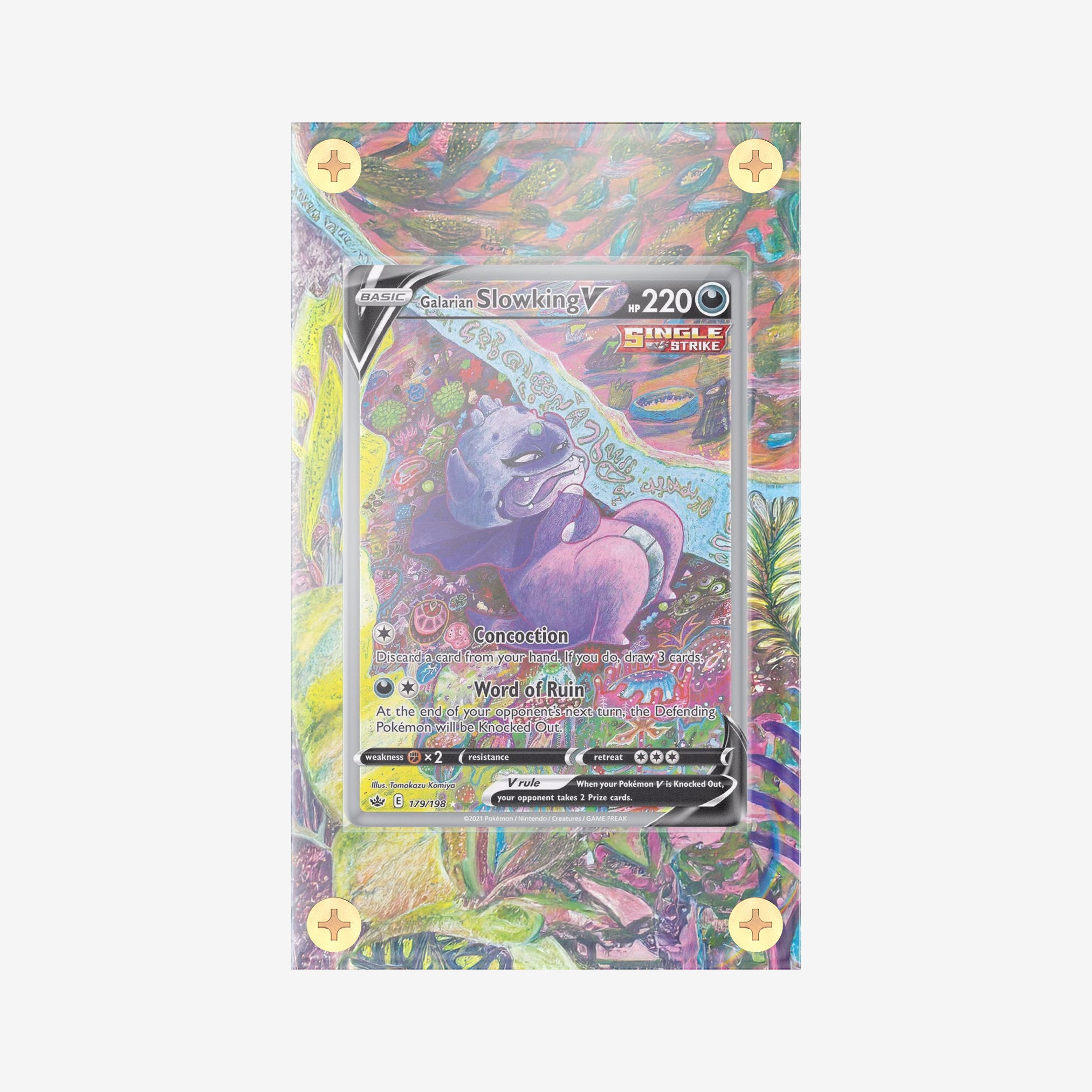 Galarian Slowking V #179/198 : Chilling Reign - Pokemon Infinity Frames