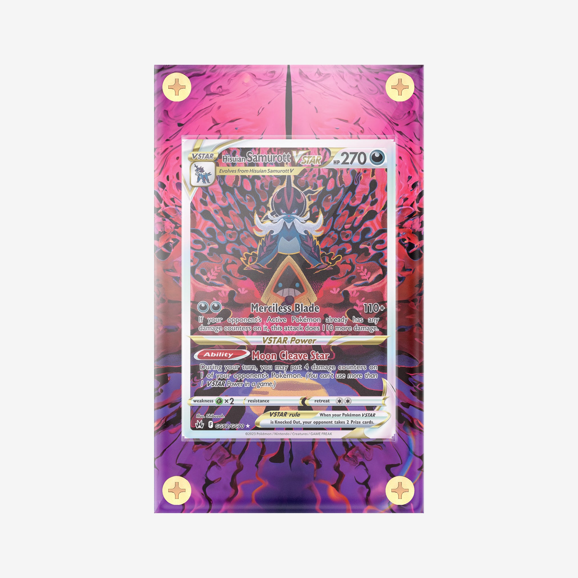Hisuian Samurott #GG52/GG70 : Crown Zenith - Pokemon Infinity Frames