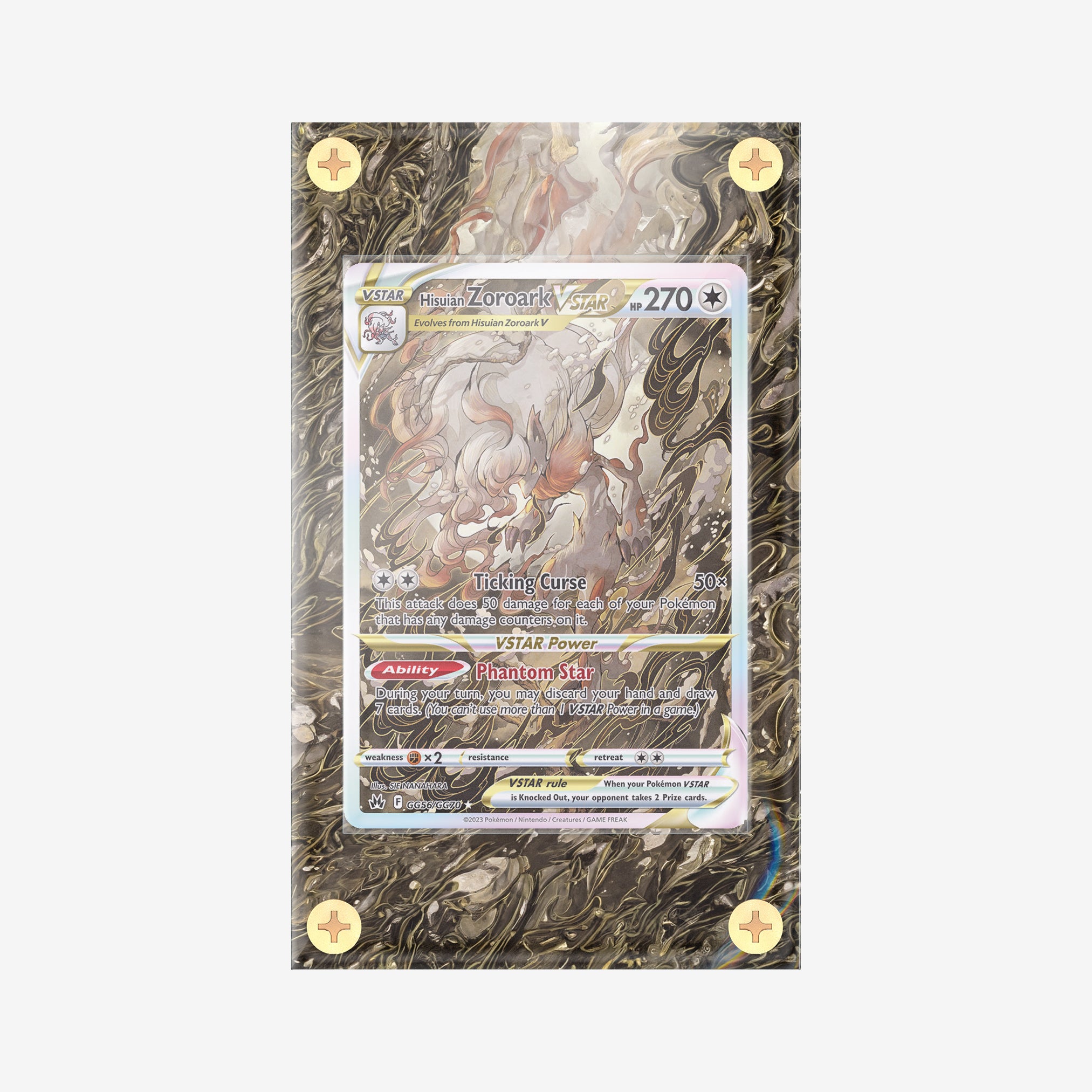 Hisuian Zoroark #GG56/GG70 : Crown Zenith - Pokemon Infinity Frames