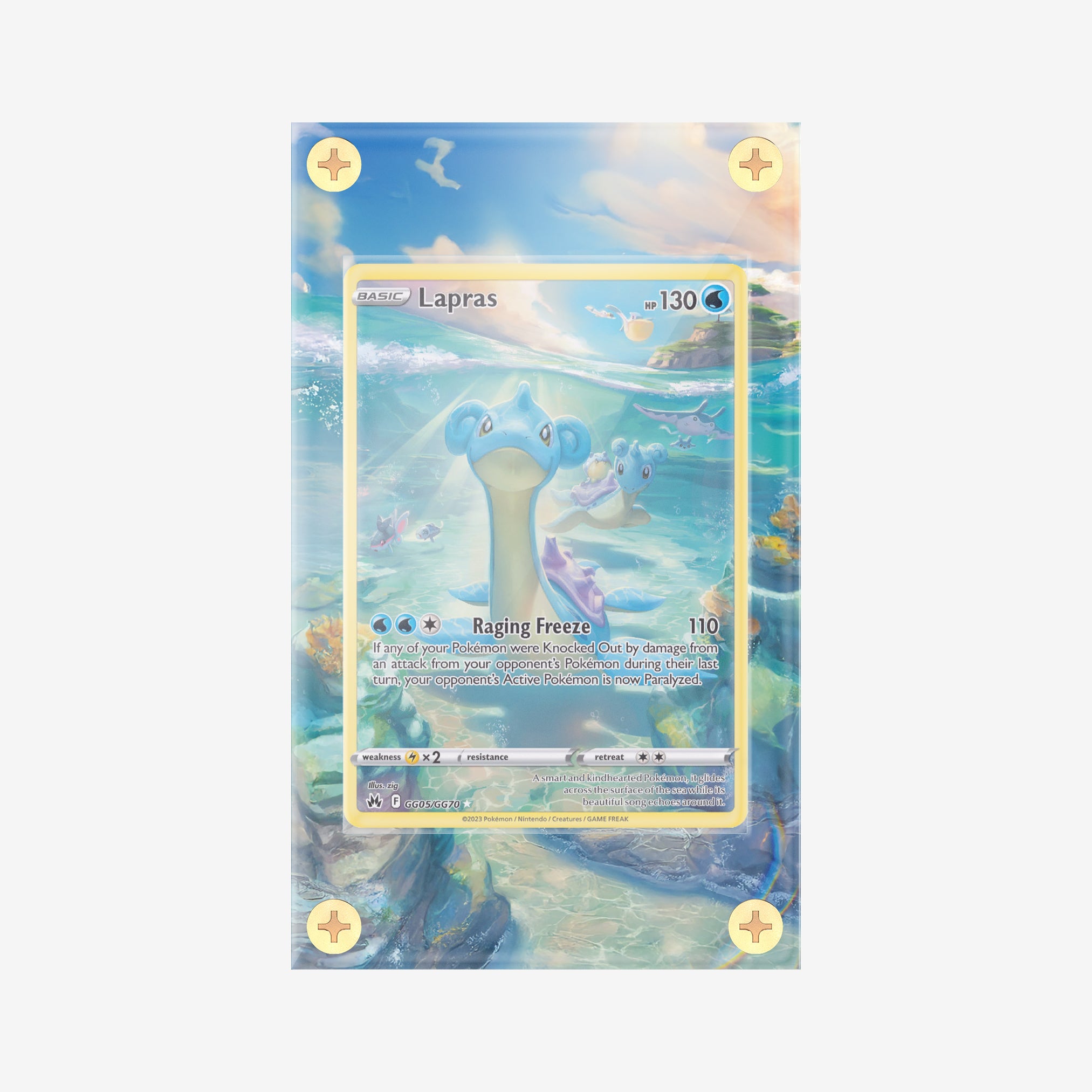 Lapras #GG05/GG70 : Crown Zenith - Pokemon Infinity Frames
