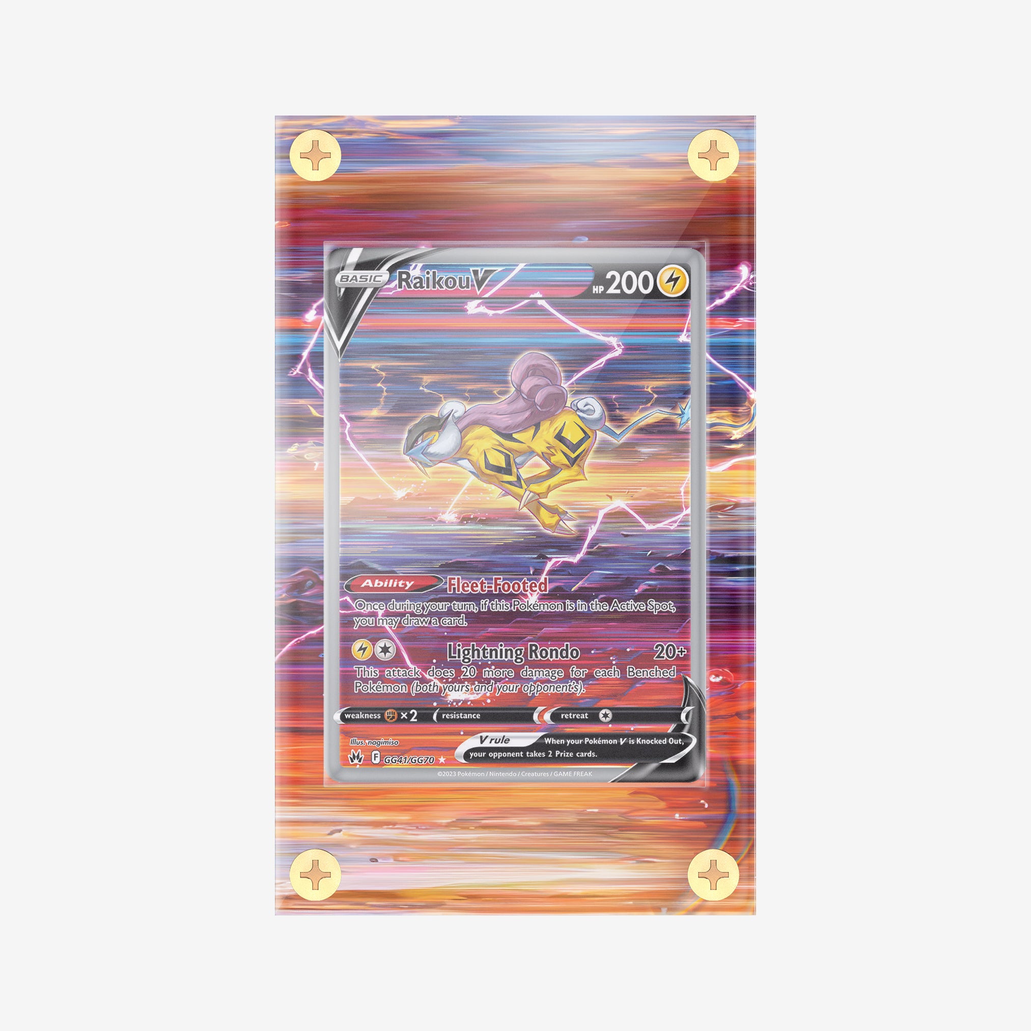 Raikou V #GG41/GG70 : Crown Zenith - Pokemon Infinity Frames