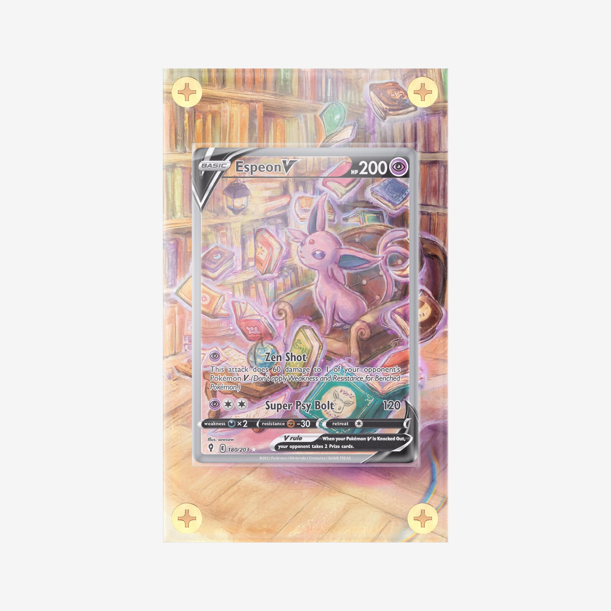 Espeon V #180/203 : Evolving Skies - Pokemon Infinity Frames