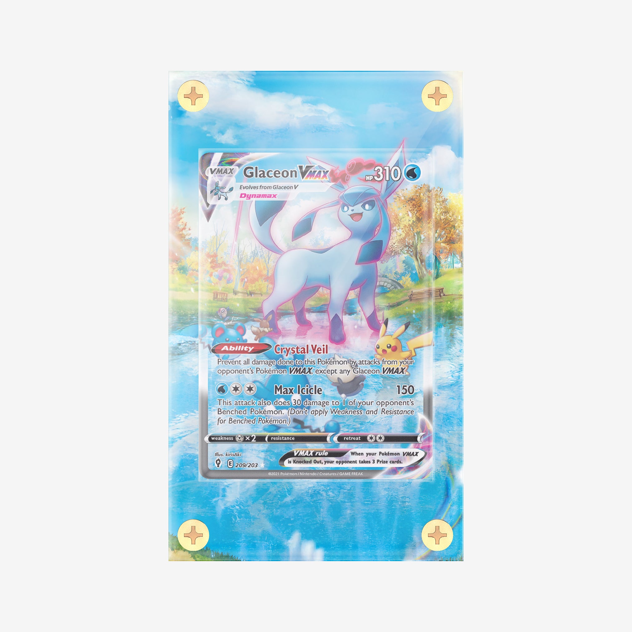 Glaceon VMAX 209/203: Evolving Skies - Pokemon Infinity Frames