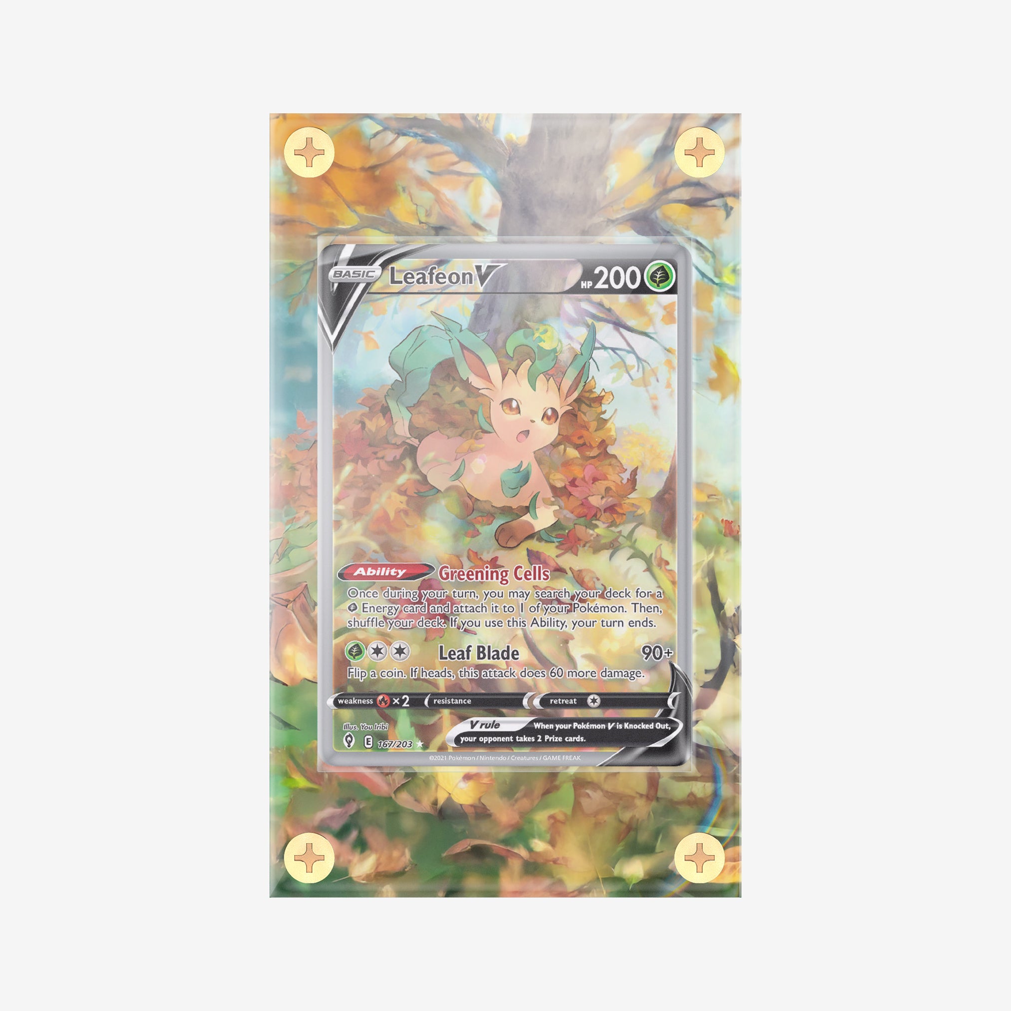 Leafeon V #167/203 : Evolving Skies - Pokemon Infinity Frames