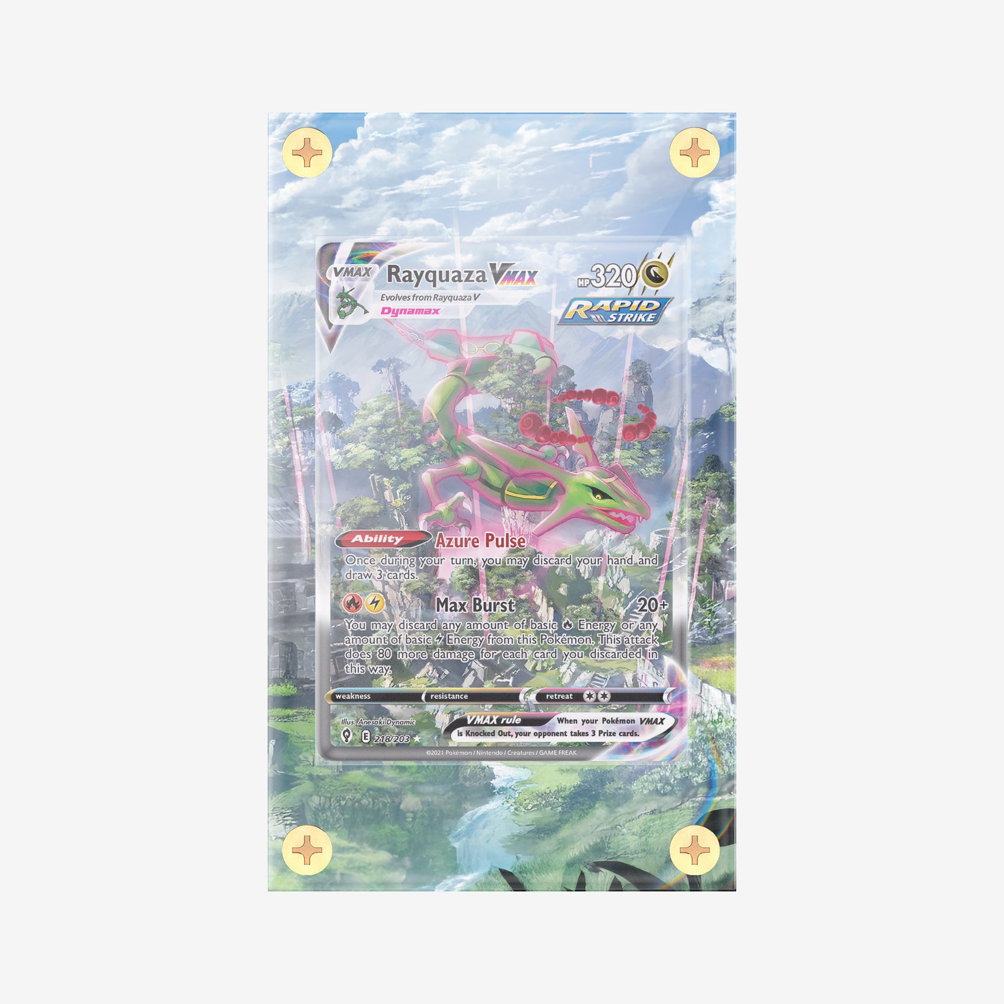 Rayquaza VMAX 218/203: Evolving Skies - Pokemon Infinity Frames