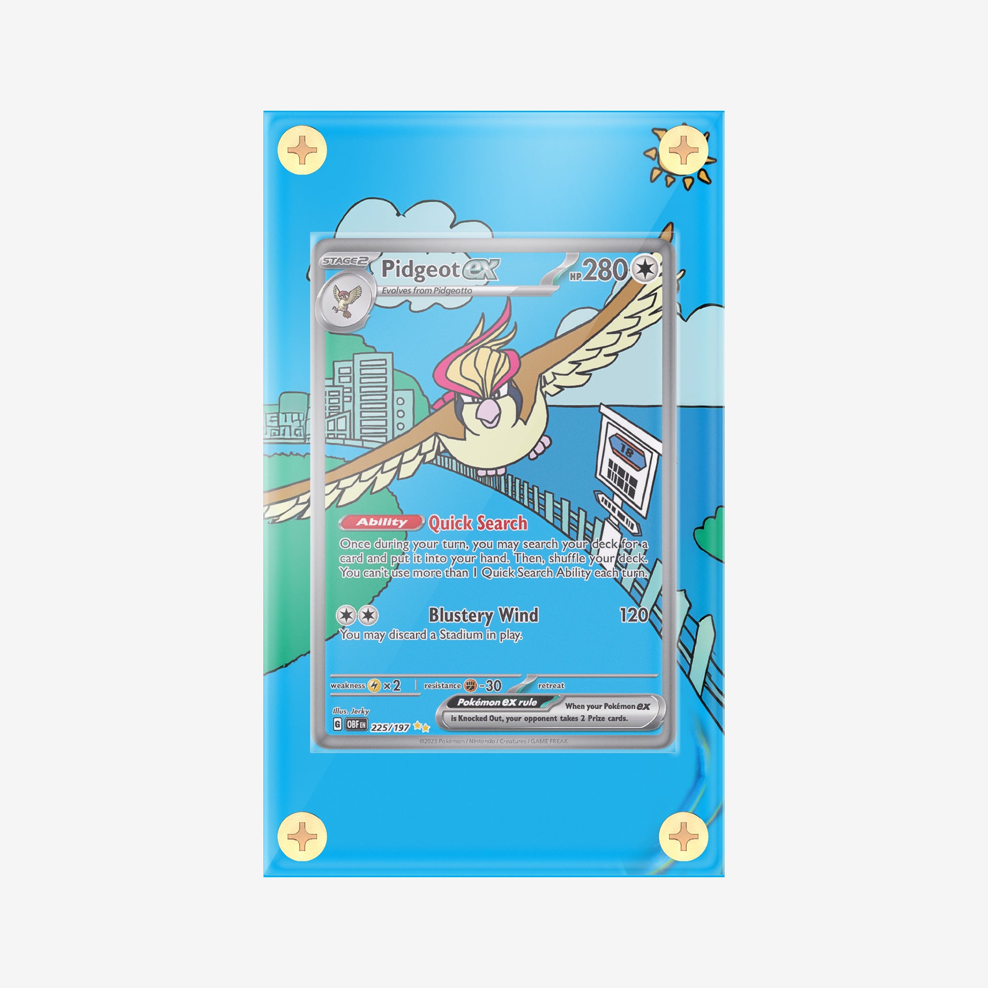 Pidgeot ex 225/197 : Obsidian Flames - Pokemon Infinity Frames