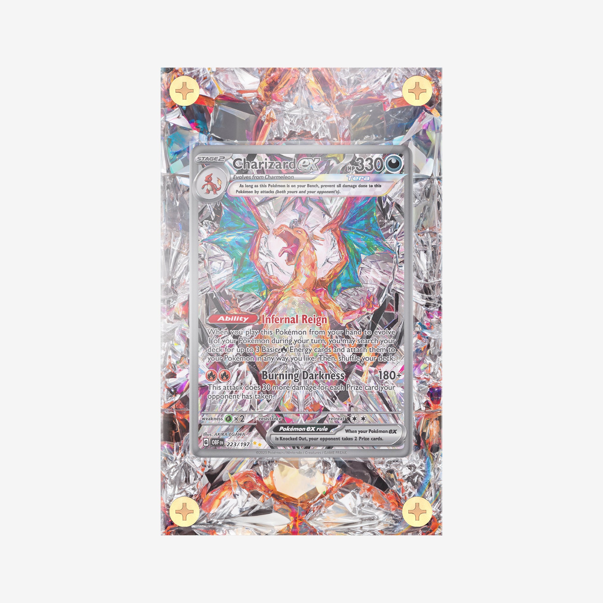 Charizard Ex 223/197 : Obsidian Flames - Pokemon Infinity Frames