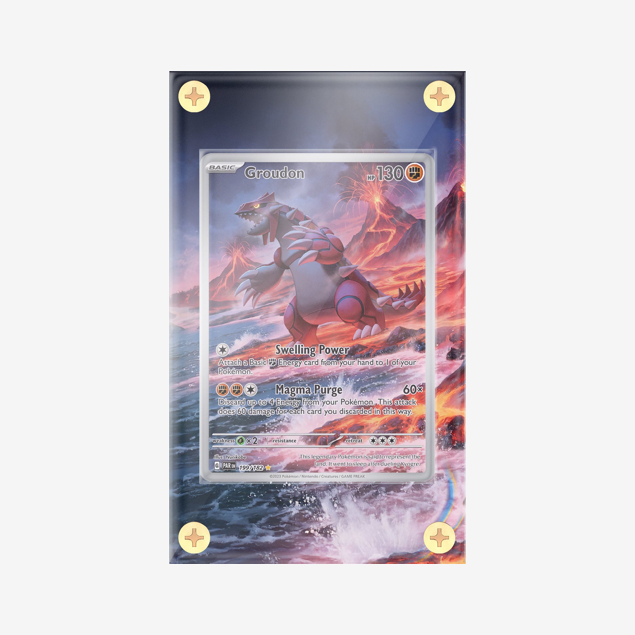 Groudon #199/182: Paradox Rift - Pokemon Infinity Frames