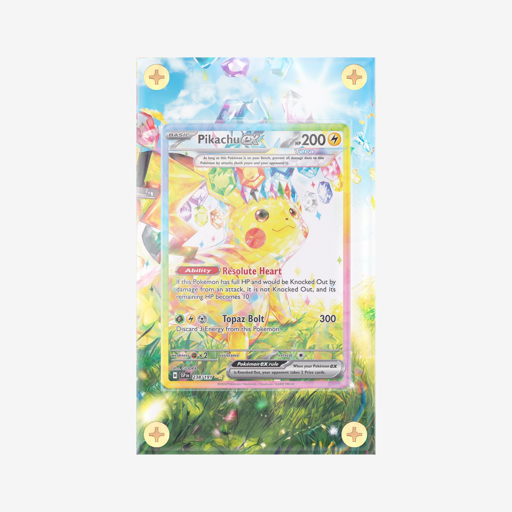 Pikachu Ex #238/191 : Surging Sparks - Pokemon Infinity Frames