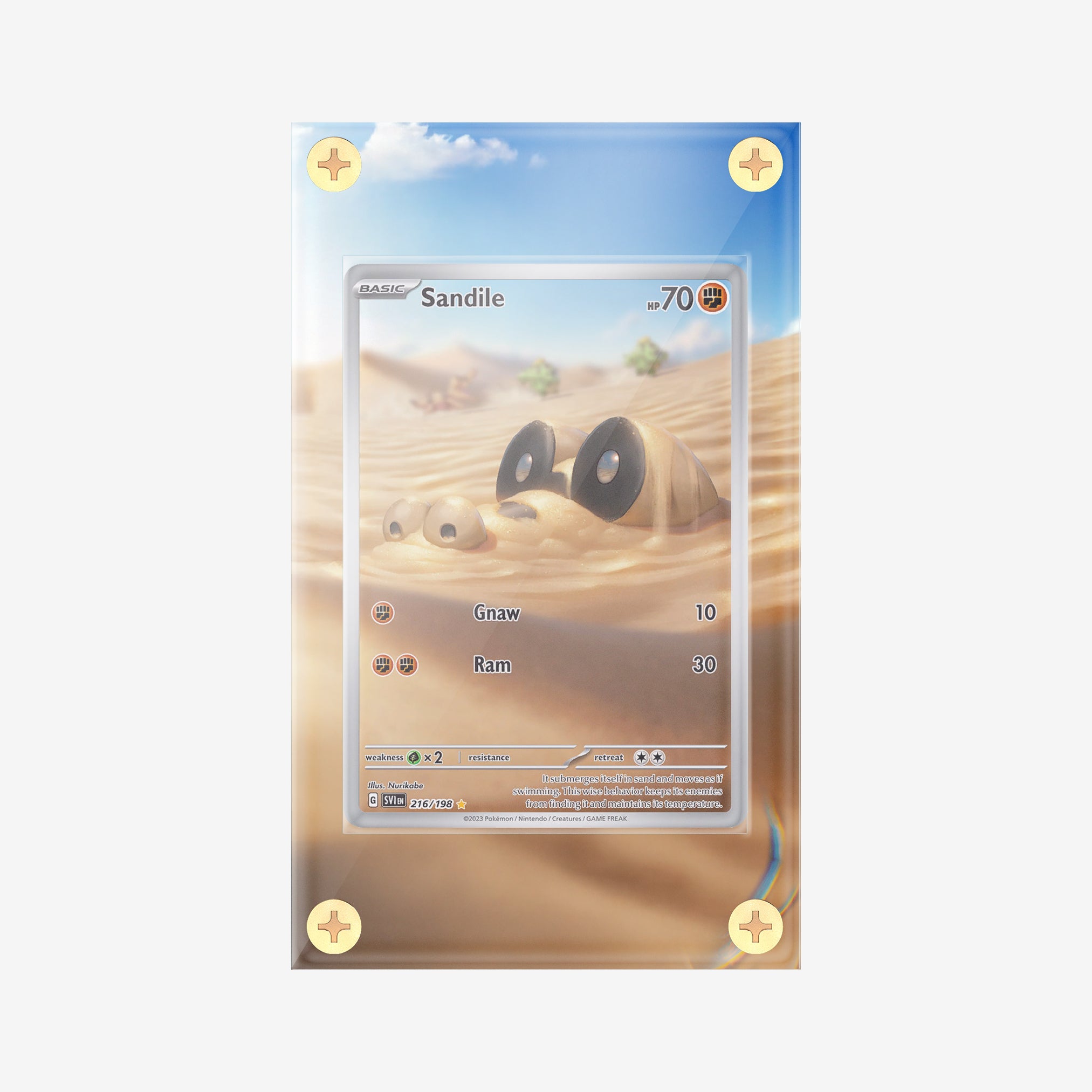 Sandile #216/198 : S&V - Pokemon Infinity Frames