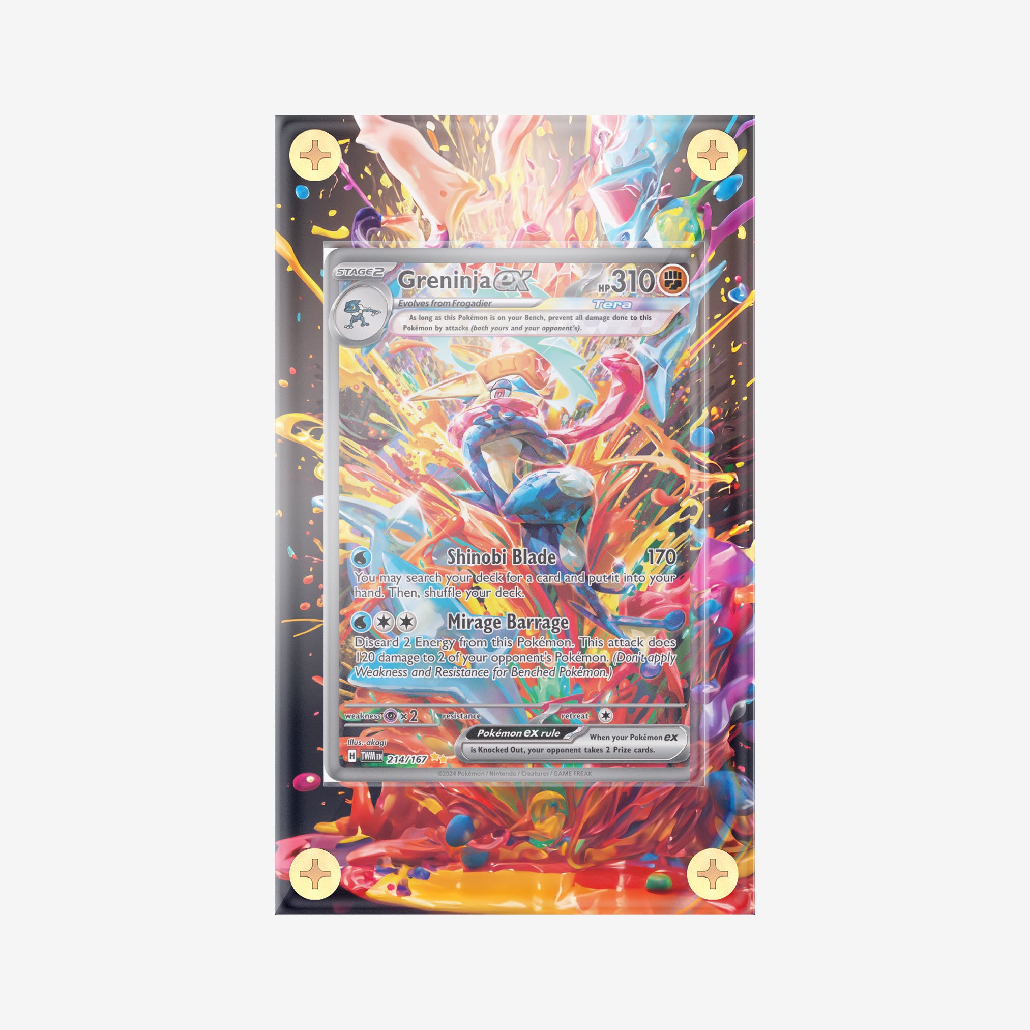 Greninja ex #214/167 : Twilight Masquerade  - Pokemon Infinity Frames